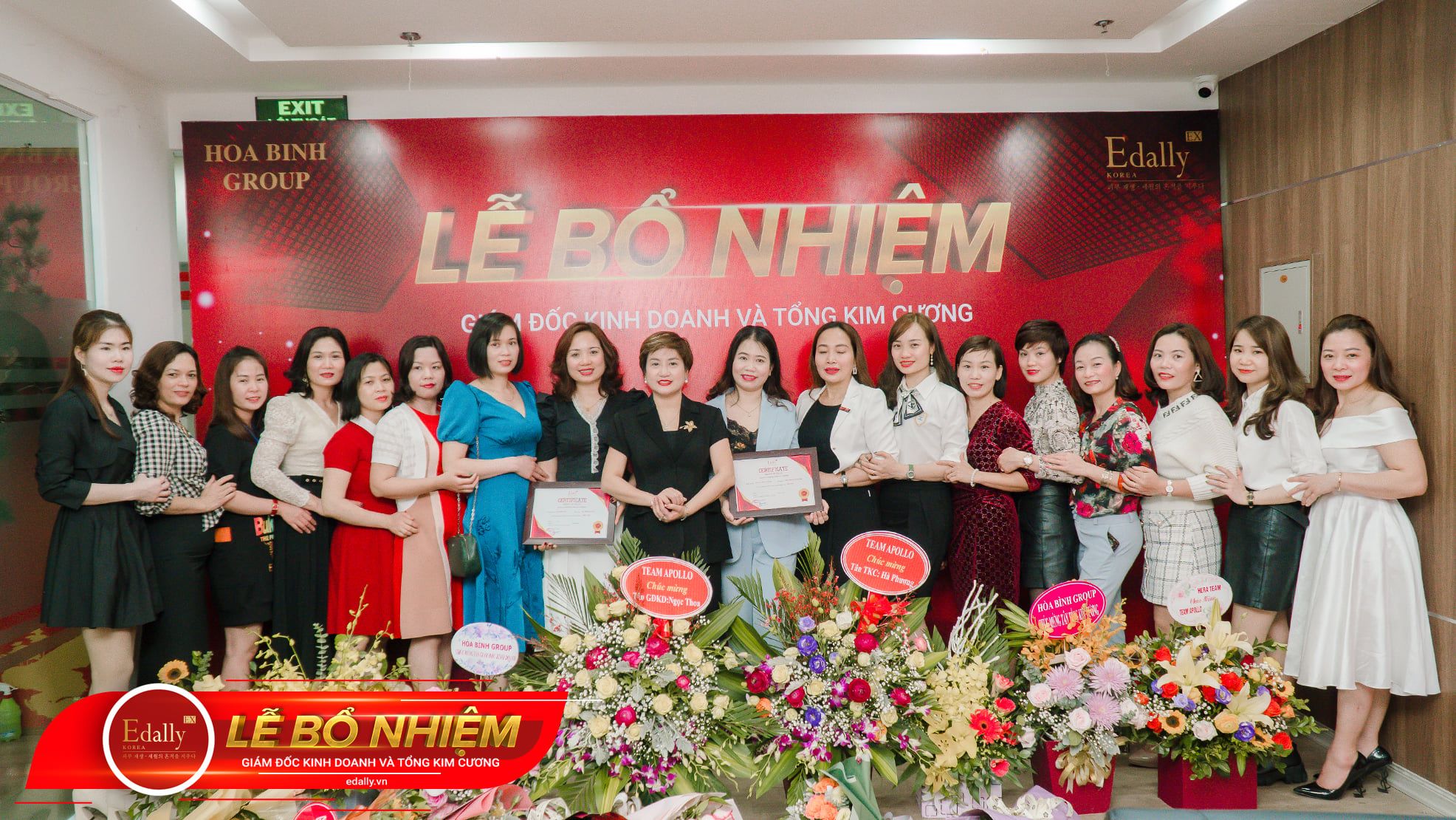 LỄ BỔ NHIỆM TÂN GIÁM ĐỐC KINH DOANH, TỔNG KIM CƯƠNG EDALLY EX